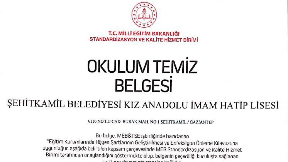 Okulum Temiz Belgesi